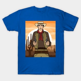 Retro Wild West Cowboys Rodeo T-Shirt